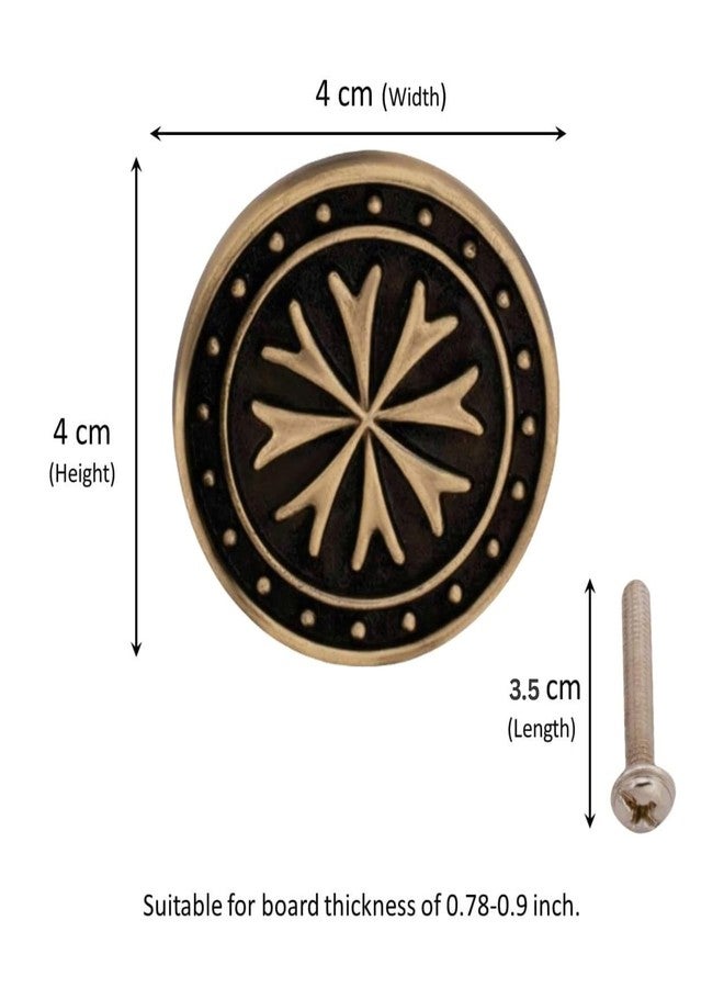 Atom 6 Pack 1.6 inches Zinc Knob for Cabinet, Drawer or Door | Dresser Wardrobe Kitchen Crystal Globe | Kids Pulls Handles for Furniture (WE607-BA) - Image 3